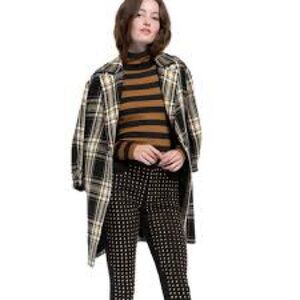 ALICE + OLIVIA LANCE SEAMED OVERSIZED COAT